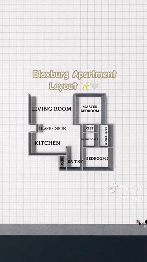 Bloxburg NYC Apartment Layout #apartment #bloxburgroleplay #robloxbloxburg