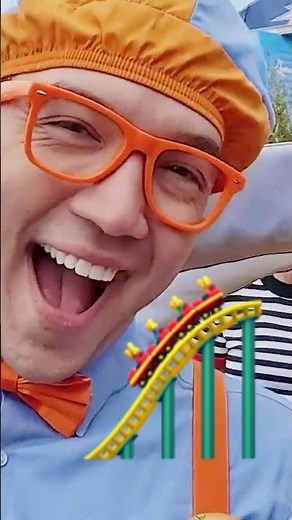 Blippi and Meekah Ride a WILD Rollercoaster 🎢 at DISNEY WORLD! #blippi #shorts