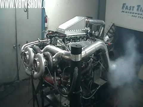 2200 HP Twin Turbo 540 Dyno Pull Video V8TV