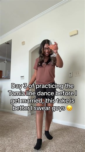 Y'all ate me up too much on Day 1 so l had to skip a day and lock in. 8 days left to learn the rest! #tamia #linedance #2026bride #xyzbca #foryoupage