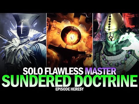 Solo Flawless Master Sundered Doctrine Dungeon [Destiny 2]