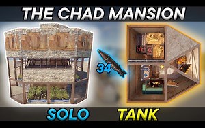 2×1外扩Solo基地建造 | THE CHAD MANSION - RUST