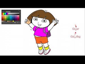 Coloring Dora the Explorer | Coloring for Kids