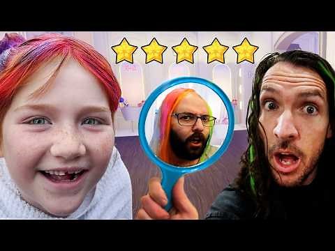 ADLEY'S RAiNBOW HAiR SALON!! 5 star style ⭐⭐⭐⭐⭐ Adley is the Boss with a dress to impress mix