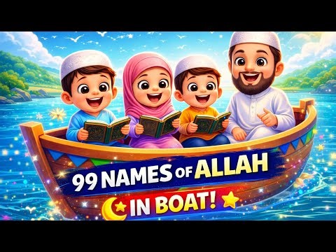 99 Names of Allah for Kids | Beautiful Islamic Nasheed | Learn Allah Names with Kids