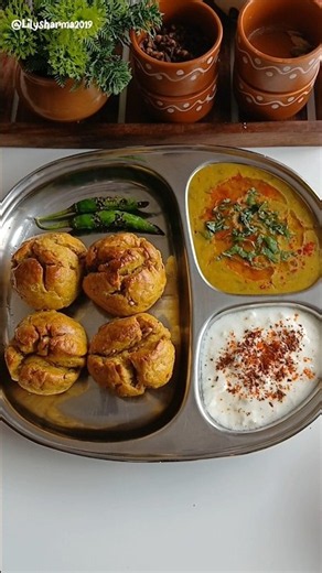 Authentic Rajasthani Bafla Baati Recipe 🫓 | Traditional Recipe #shortsfeed #recipe