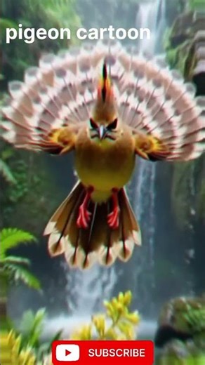 क्या पक्षी है#Amazing colorful cartoon birds flying in the jungle Beautiful pigeon cartoon animation