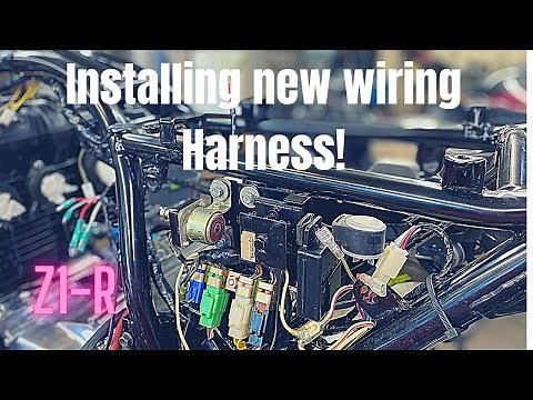 Installing new wiring harness, 1978 Kawasaki Z1-R! Video #11