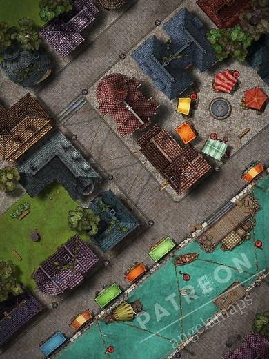 In The City - animated battle map pack