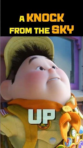 A Knock from the Sky🚪| UP (2009) | Best Pixar Scene #bestscenes #movieshorts #moviemoments #shorts
