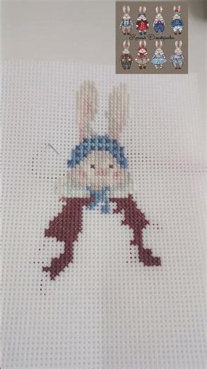 Вышивка Зайки 2