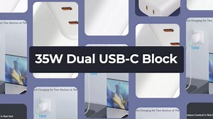 Double USB C Fast Charger Block for iPhone 17 Pro Max, Dual PD GaN Type-C Fast Charging Port Power Adapter Plug Cube for Apple iPhone 17 Air 16 15 14 13 12 iPad and for Watch Series 10/9/8/7/6/5 More