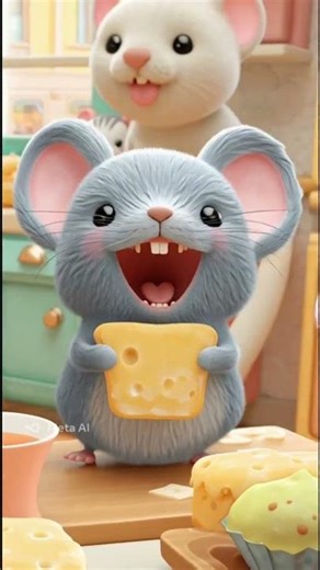 Little Mouse Dance 🐭🎶 | Fun Kids Rhyme #shorts