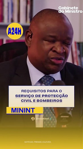 Concurso Público MININT 2024: Inscrições para Bombeiros e Protecção Civil