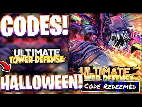 🎃*HALLOWEEN* All NEWEST HALLOWEEN UPDATE 44 CODES FOR UTD! ROBLOX ULTIMATE TOWER DEFENSE CODES