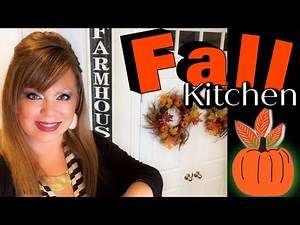 FALL 🍁 KITCHEN DECORATE WITH ME! FARMHOUSE/TUSCAN STYLE! (PART 1)