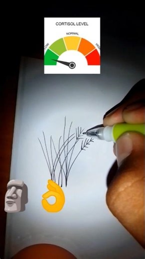 How to draw a perfect Grass with a pen🌿🪴