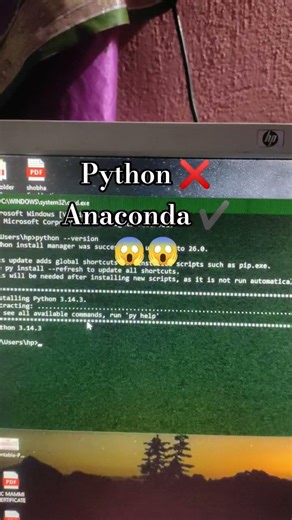 stop using Python instead of that use Anaconda ✔️💪💪✌️✌️ #viral #shorts
