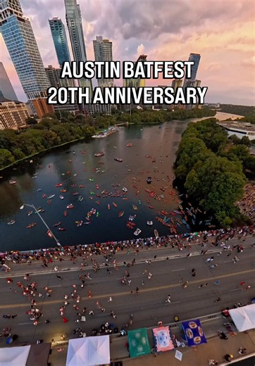 THE Largest Urban Bat colony in the world 1.5 Million Bats leaving the Congress bridge before they migrate back to Mexico for the winter This marks a 20year annual tradition of Bat Fest