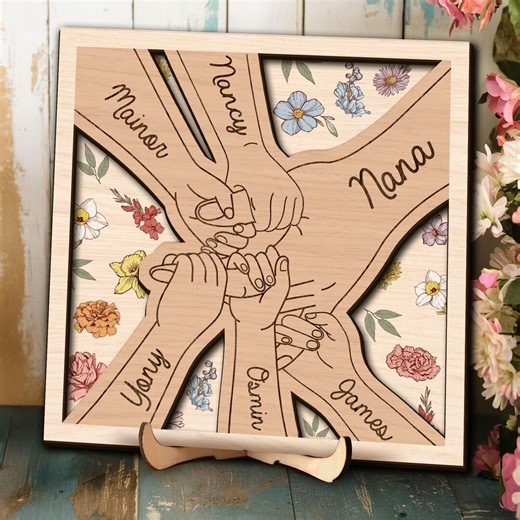 Personalized Grandma Sign With Names, Custom Nana Wooden Sign, Mothers Day Gift for Mimi, Grammy, Gigi - Etsy