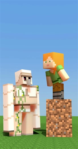Minecraft - PoI pOi PoI pOi PoI pOi Po Pi+ Iron Golem😂#shorts