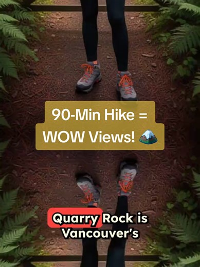 Quarry Rock is Vancouver's BEST beginner hike! 🥾✨ #hiking #vancouver #quarryrock #deepcove