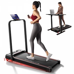 RHYTHM FUN Treadmill with Handle, Incline Walking Pad for Home, Under Desk Treadmill with Bluetooth, APP, Space Saving