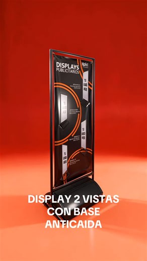 Hiplot Impresiones on Instagram: "Nuestros displays de aluminio negro combinan elegancia y resistencia para destacar tu marca con un estilo moderno y profesional. Perfectos para exhibiciones, puntos de venta o eventos donde la presentación marca la diferencia."