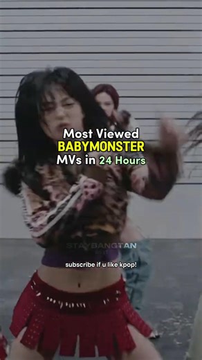 Most viewed Babymonster Mvs in 24 hours #babymonster #staybangtan