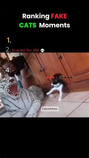 Ranking CATS vs. FAKE CATS Moments 😼 #usa
