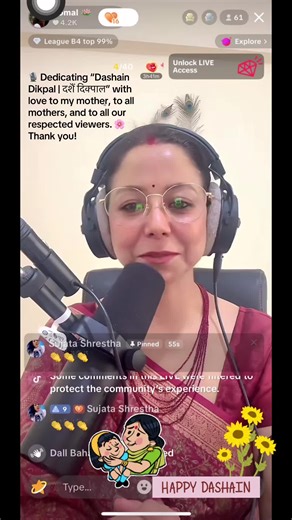 ✨🎧Dashain Dikpal | दशैं दिक्पाल: A Classic Nepali Celebration Song—Rajesh Pal Rai | 🎙️ Komal 🪷 🎬 #092425AM Solo Performance 🎭 @Komal 🪷 @Radha Maharjan with love, this song is for my mother, to all mothers @@lifeasarchana @Anu [maa prem arpita], to all our respected viewers. 💐 @TikTok LIVE Thank you! 🌸 #Dashain_Special #1246 #Dashain #VoiceOfKomal