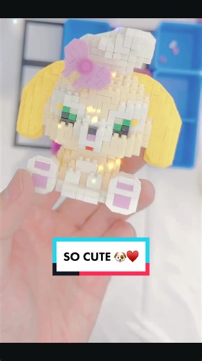 Cuteness overload! ♥️Nanobrick Timelaps. Nano-Lego speed-build in under a minute. #lego #fyp #freegivreaway #tiktokmademebuyit