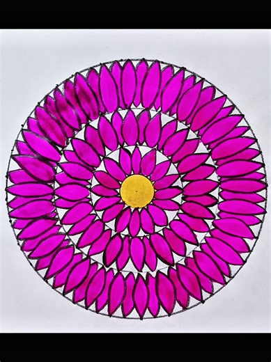 How to Draw a Flower with Compass