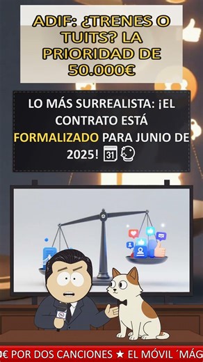 Adif: Trains or Tweets? The priority of 50,000 € #Adif #PoliticalCorruption