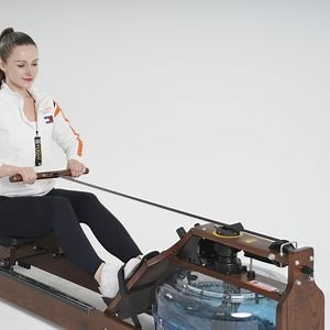 [Hot Item] Wood Rower for Whole Body Exercise Cardio Training for Home Gym Seated Water Rowing Machine
