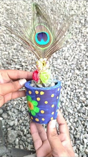 Beautiful Mini Pot | Handmade Mini Pot | Clay Pot | Pot painting #art #craft #clayart