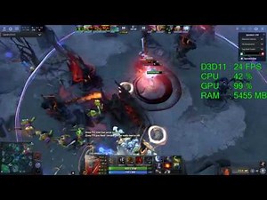Intel UHD Graphics 630 -- Intel Core i5-8400 -- Dota 2 FPS Test