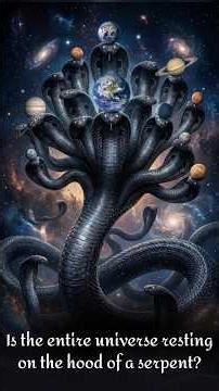 Is the entire universe resting on the hood of the serpant? #astrovidhhee #vishnu #sheshnag