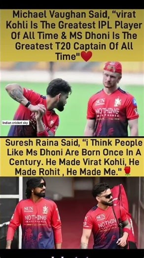 Michael vaughan on virat kohli ahead of ipl 2026❤🌹 #rcb #shortsfeed #viratkohli #ipl2026