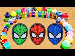 How to Make Spiderman Family with Spiderman, Green Spiderman and Blue Spiderman, Coca Cola vs Mentos