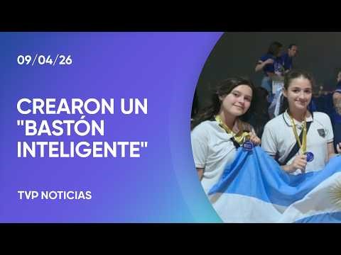 Estudiantes secundarios inventan un bastón único en el mundo para personas ciegas