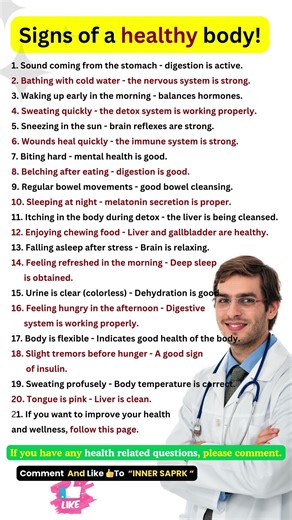 Signs of a Healthy Body Doctors Rarely Talk About