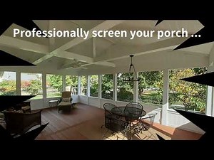 SNAPP® screen DIY / Professional Porch Screen System - V2