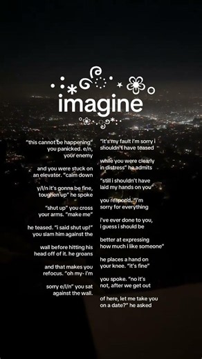 Trapped in an Elevator With My Enemy... Then He Confessed ❤️ #imagine#oneshot#wattpad#tiktok #shorts