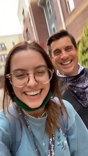 Maggie Thurmon Showing Her Dad College Campus Tour