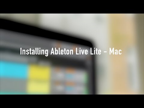 How to install Ableton Live 11 Lite - Mac