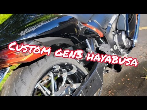 CUSTOM 2022 SUZUKI HAYABUSA WITH A FAT TIRE KIT AND MORE! Tricked Out Cycles