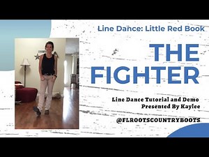 The Fighter ~ Beginner Line Dance Tutorial and Demo ~ Line Dance: Little Red Box