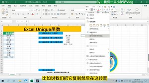 11月11日，Excel新函数Unique函数，提取数组中的唯一_哔哩哔哩_bilibili