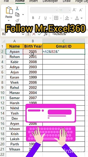 How to Create Multiple Gmail Accounts Using Name & DOB | Create Unlimited Gmail IDs #excel